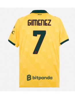 AC Milan Santiago Gimenez #7 Replika Tredje Kläder 2025-26 Kortärmad
